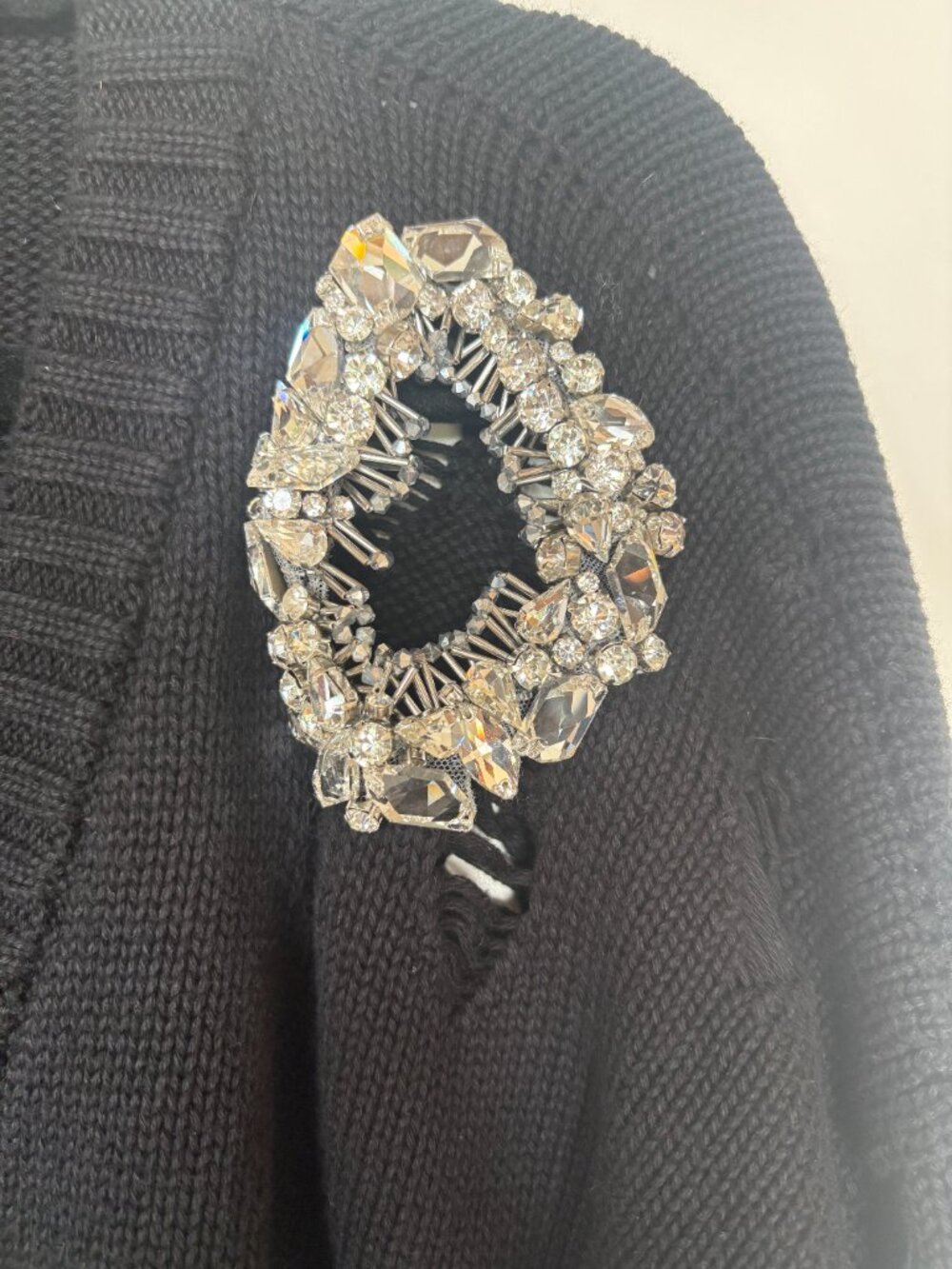 AREA | NWOT | Distressed Crystal Cardigan, Size: S - Picture 10 of 15
